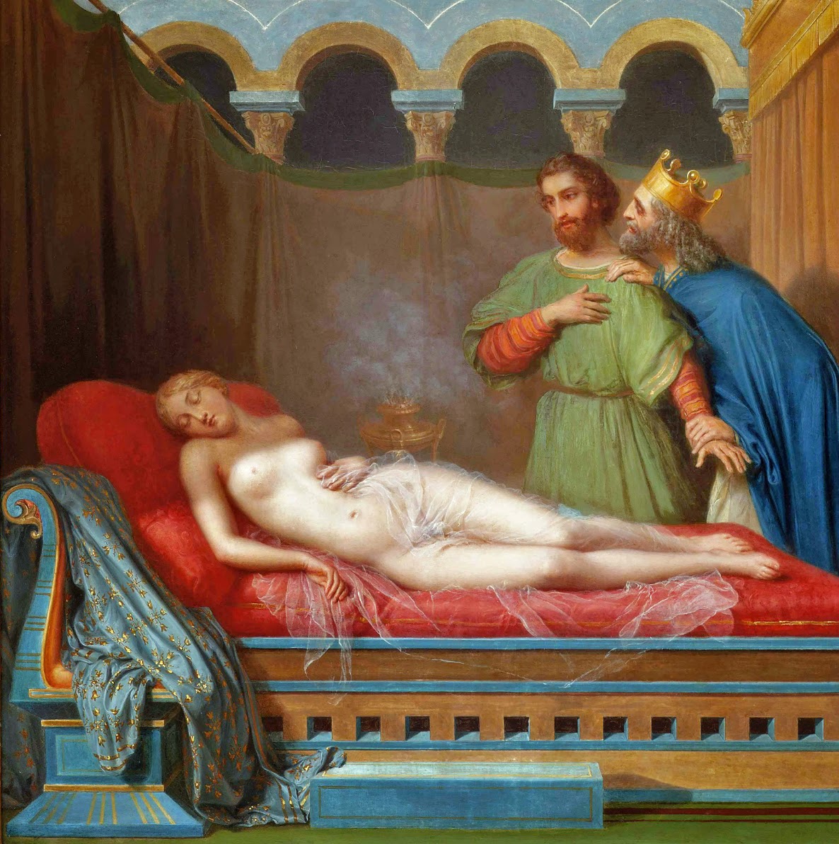 Charles-Victoire-Frederic_Moench_-_The_Wife_of_King_Candaules_(1846) Raconte-moi lHistoire